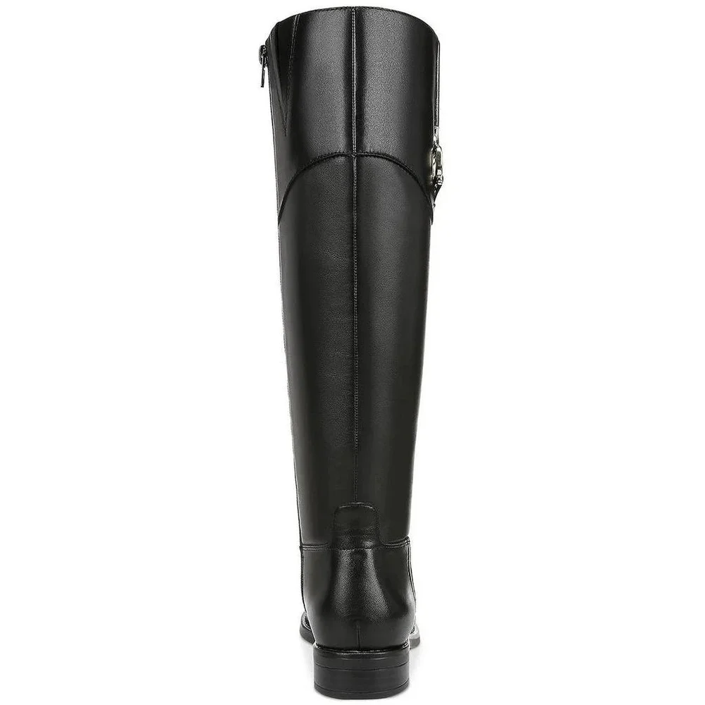 Gianni Bernini Tall Boot Black Leather Women's Size‎ 5M Riding Style